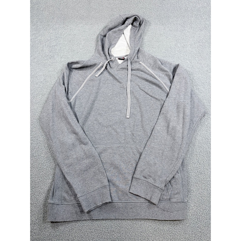 32 Degrees Heat Hoodie Mens L Gray Pullover Sweatshirt Long Sleeve Raglan 8300
